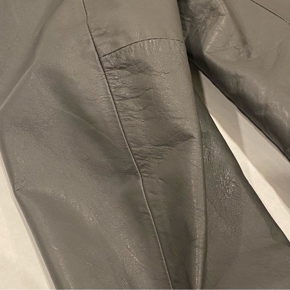 Genuine Leather Men’s Western Coat - Black & Charcoal Gray - Made in USA - Picture 7 of 8